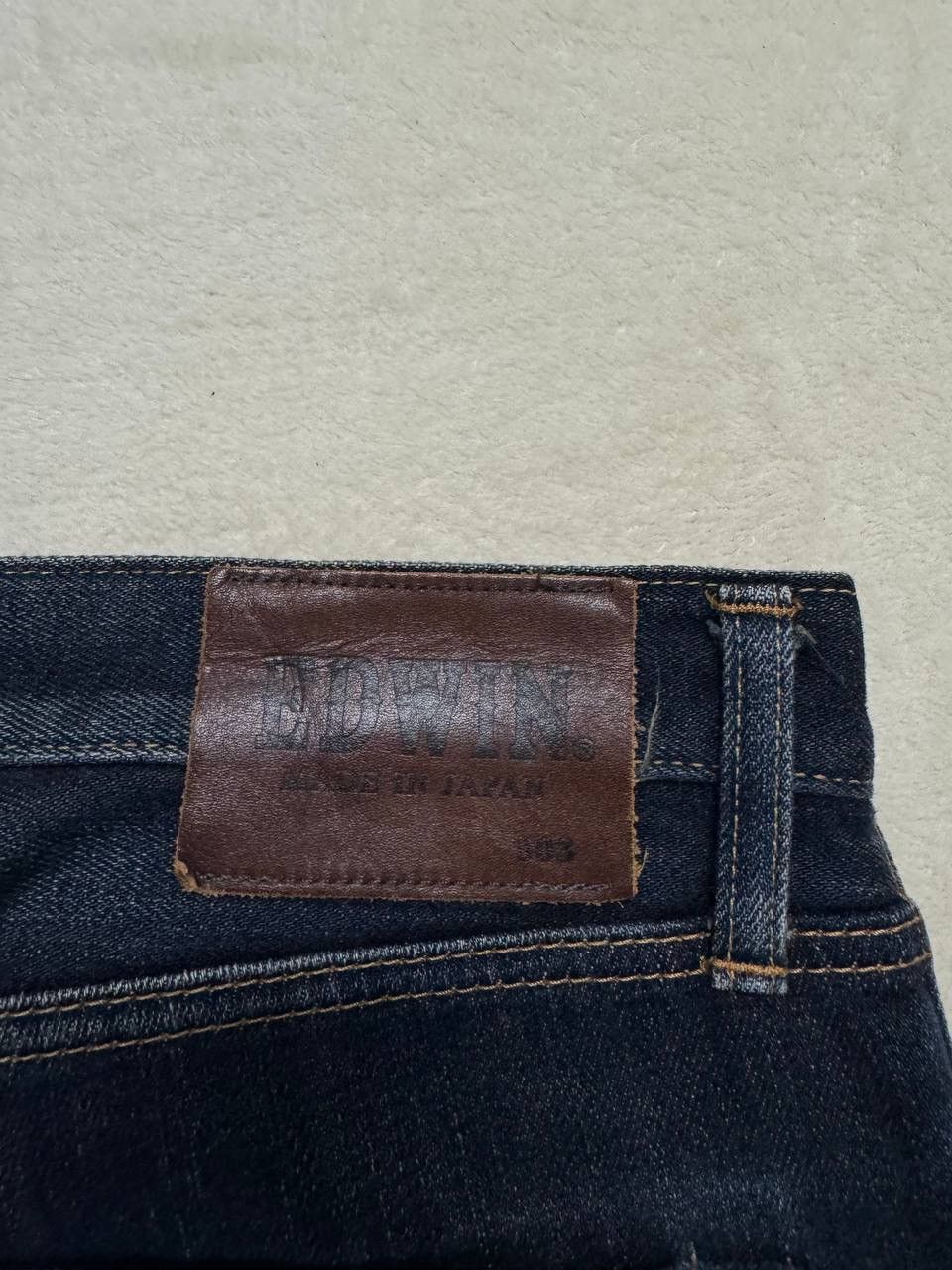 Edwin INSANE Edwin Rusty Mudwash Distress Dark Jean Made In Japan Size US 35 - 20 Thumbnail