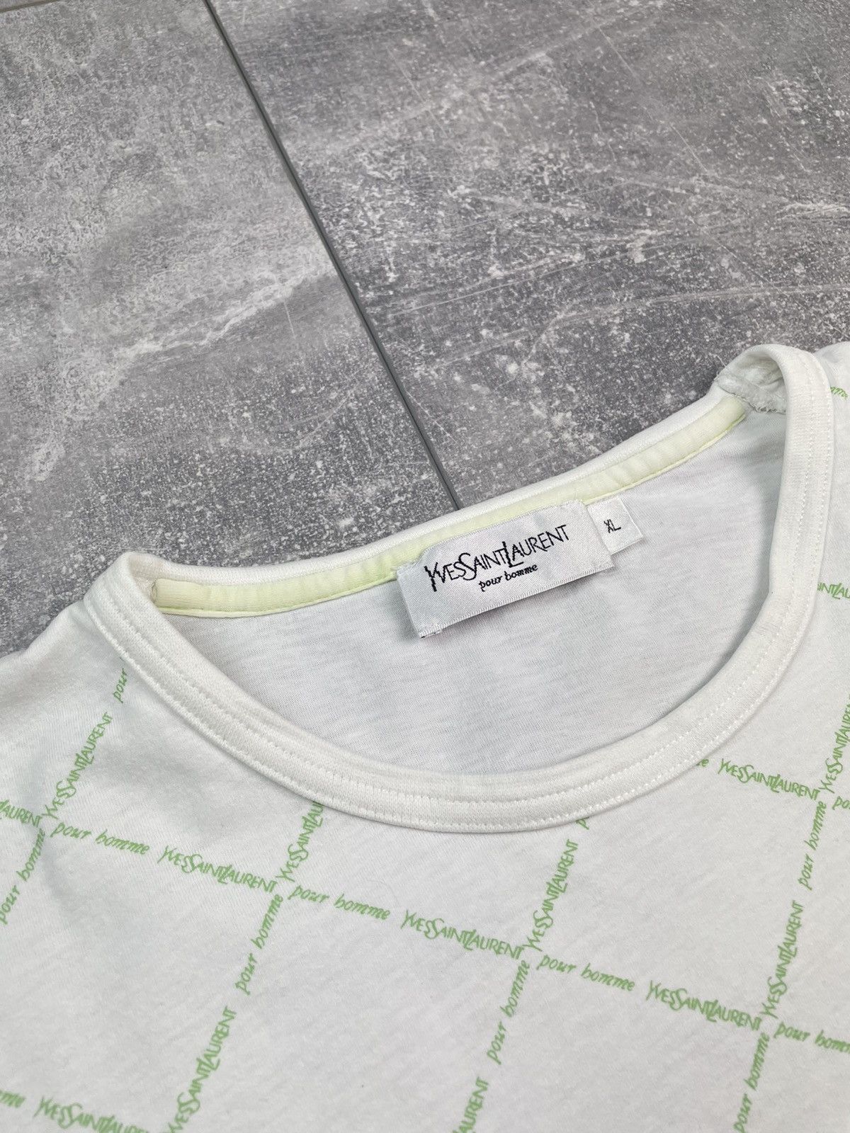Yves Saint Laurent Yves Saint Laurent Monogram T-shirt Vintage Size US XL / EU 56 / 4 - 4 Thumbnail