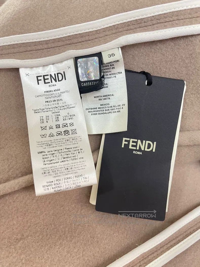Fendi Fendi Fur and Leather Coat Jacket Size XXS / US 00 / IT 34 - 7 Thumbnail