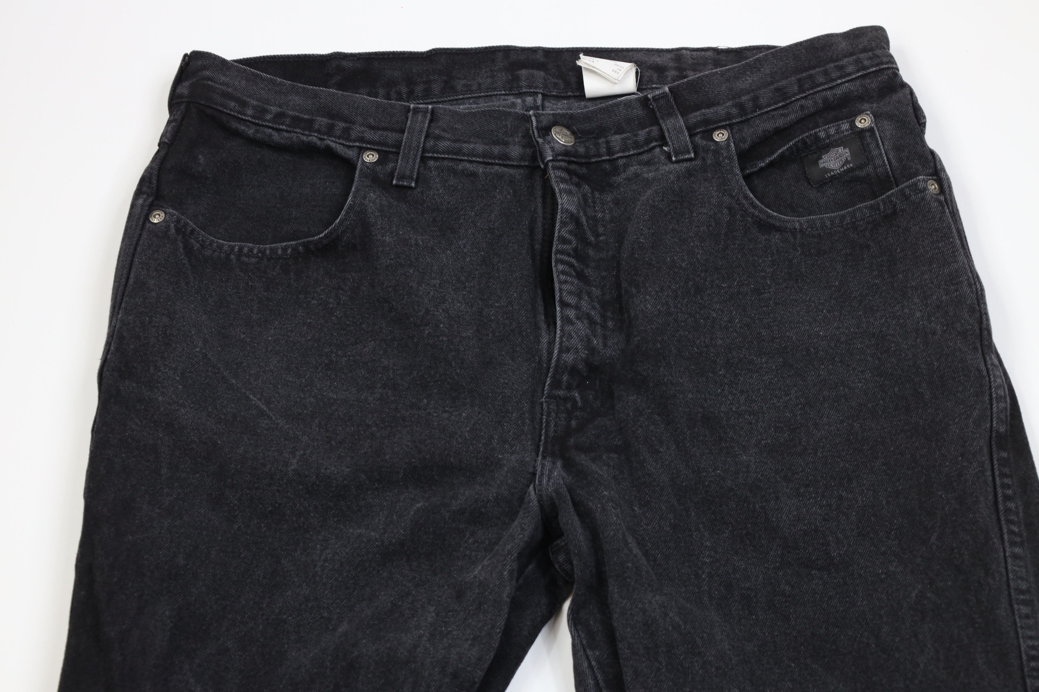 Harley Davidson Vintage Y2K 2003 Harley Davidson Motorcycle Denim Jeans Size US 38 / EU 54 - 2 Thumbnail