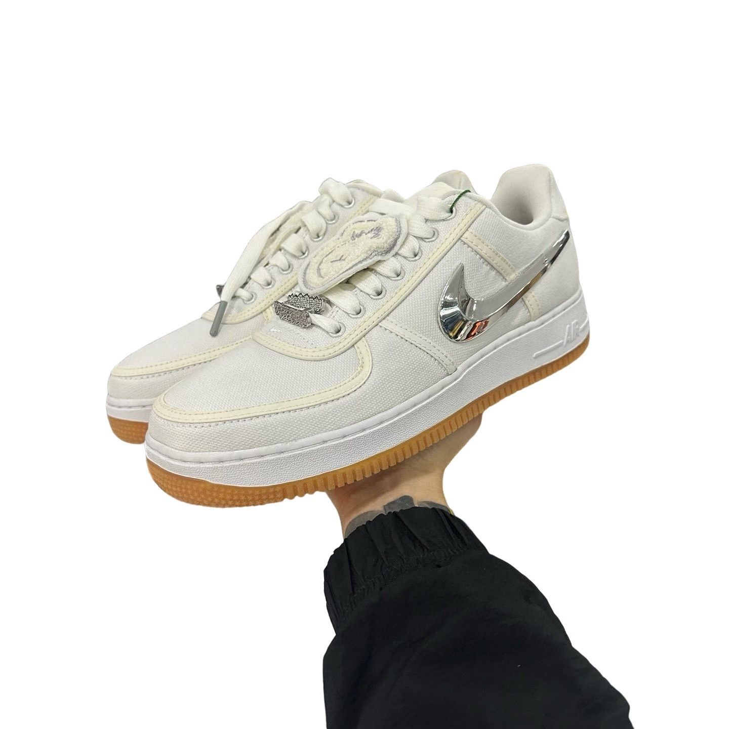 Nike Nike x Travis Scott Air Force 1 Low White Size 8 Size US 8 / EU 41 - 1 Thumbnail