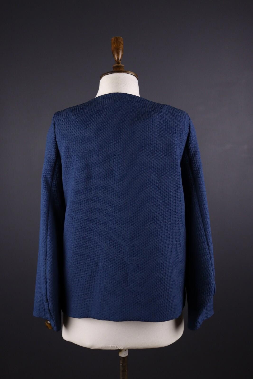 Designer Cop Copine Tou Top Blue Long Sleeve Top Shirt Size L Size L / US 10 / IT 46 - 5 Thumbnail