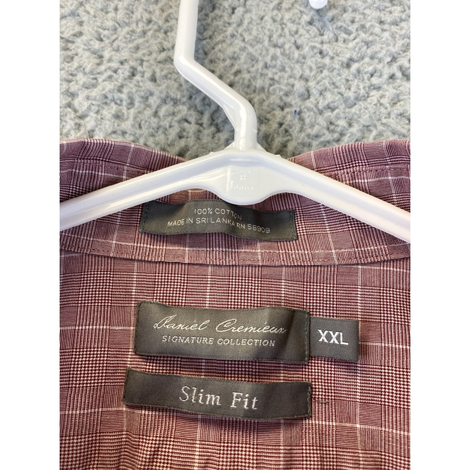 Cremieux Cremieux Classic Dress Shirt Size XXL Pink White Checks Button Mens / 80-33 Size 48R - 5 Thumbnail