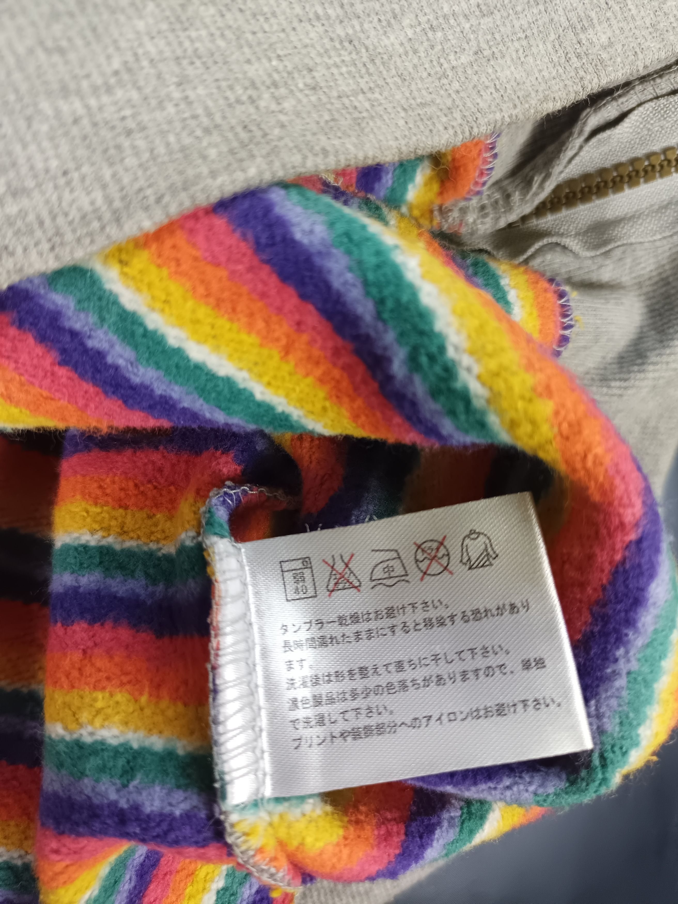 If Six Was Nine × Japanese Brand Vintage & Relax UNDER WRAPS Striped Rainbow Zipper Hoodie Size US M / EU 48-50 / 2 - 15 Thumbnail
