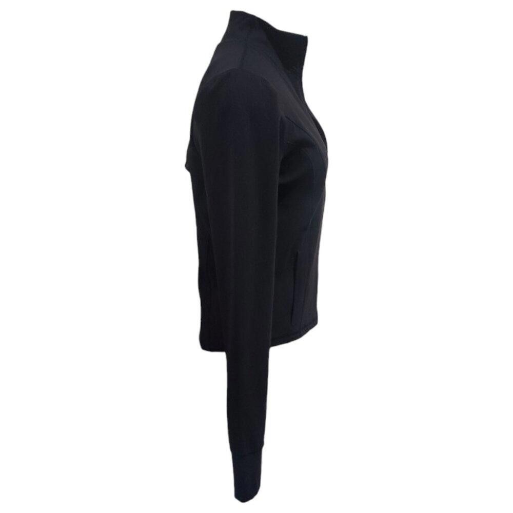 Designer CT1833 90 Degrees Ladies Black Athletic Zip Front Jacket M Size M / US 6-8 / IT 42-44 - 5 Thumbnail