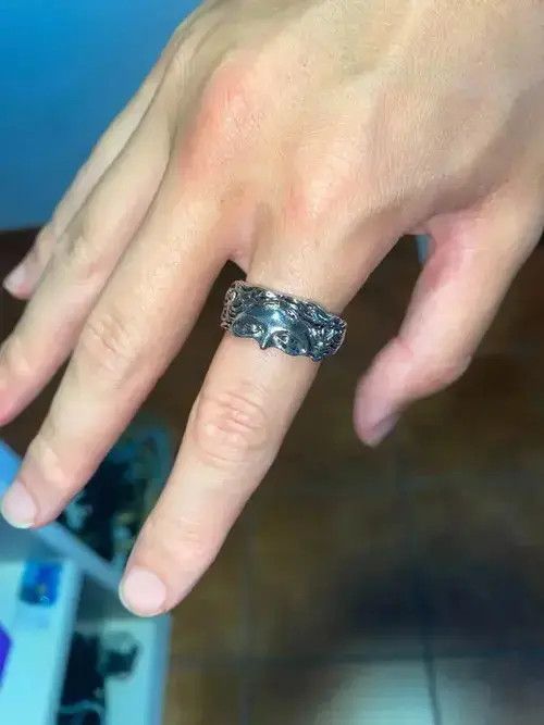 Designer × Japanese Brand Vintage brass head ring Size ONE SIZE - 3 Thumbnail