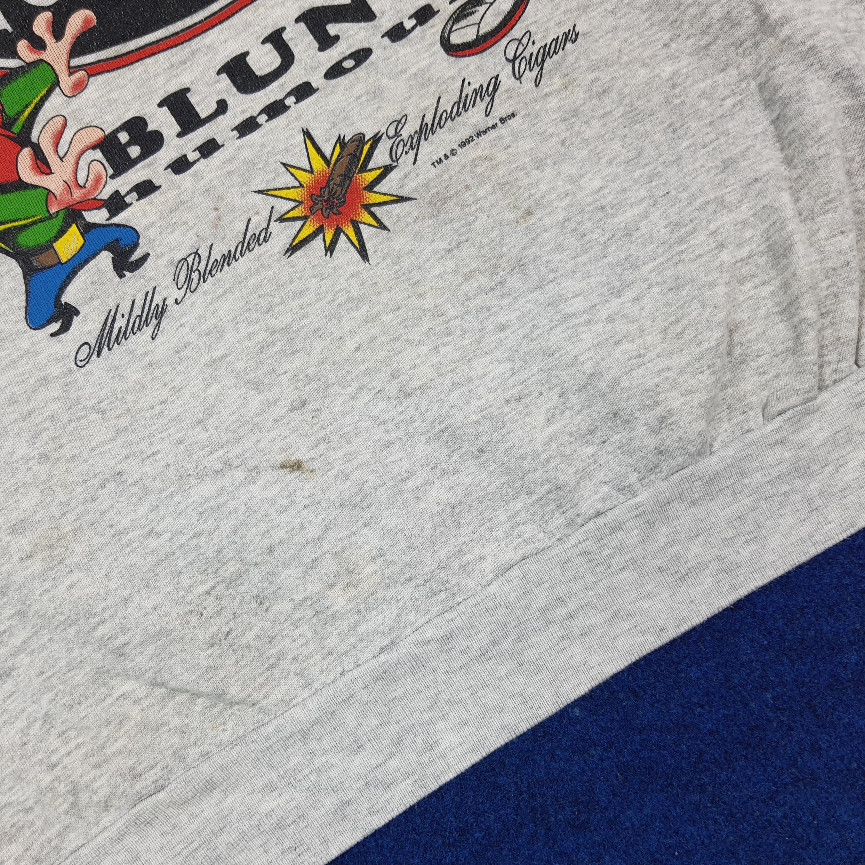 Warner Bros Vintage 90s Loonies Tune Blunt Humour Sweatshirt C298N6 Size US L / EU 52-54 / 3 - 10 Thumbnail