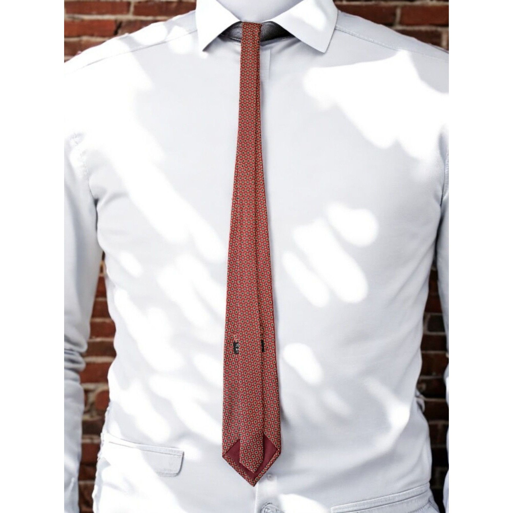 Other La Cravallissima di Raffaello e Allessio 100% Silk Tie Red Size ONE SIZE - 2 Thumbnail
