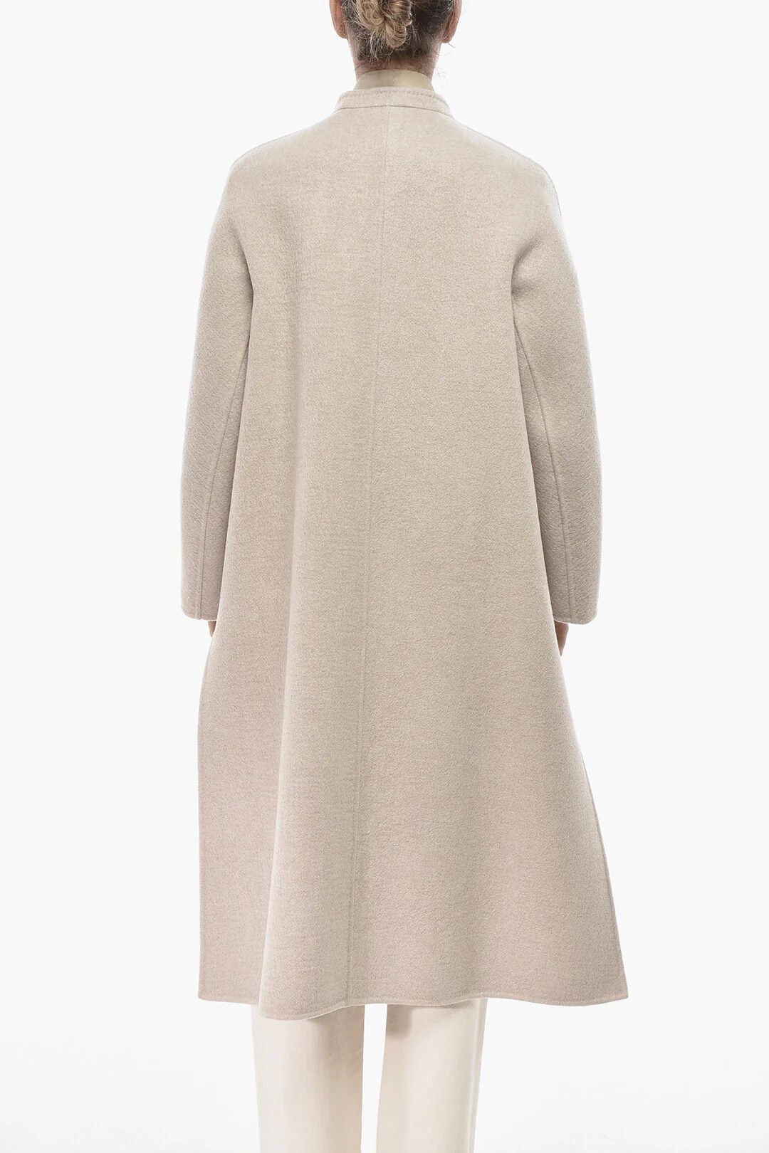 Max Mara og1mm0426 Pure Cashmere Coat in Beige Size M / US 6-8 / IT 42-44 - 2 Thumbnail