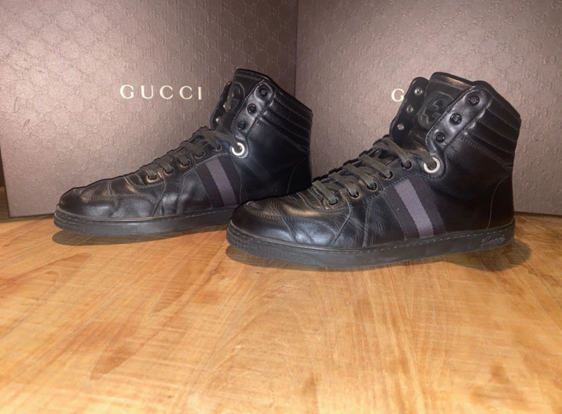 Gucci Gucci High Top Sneakers Size US 10 / EU 43 - 4 Thumbnail