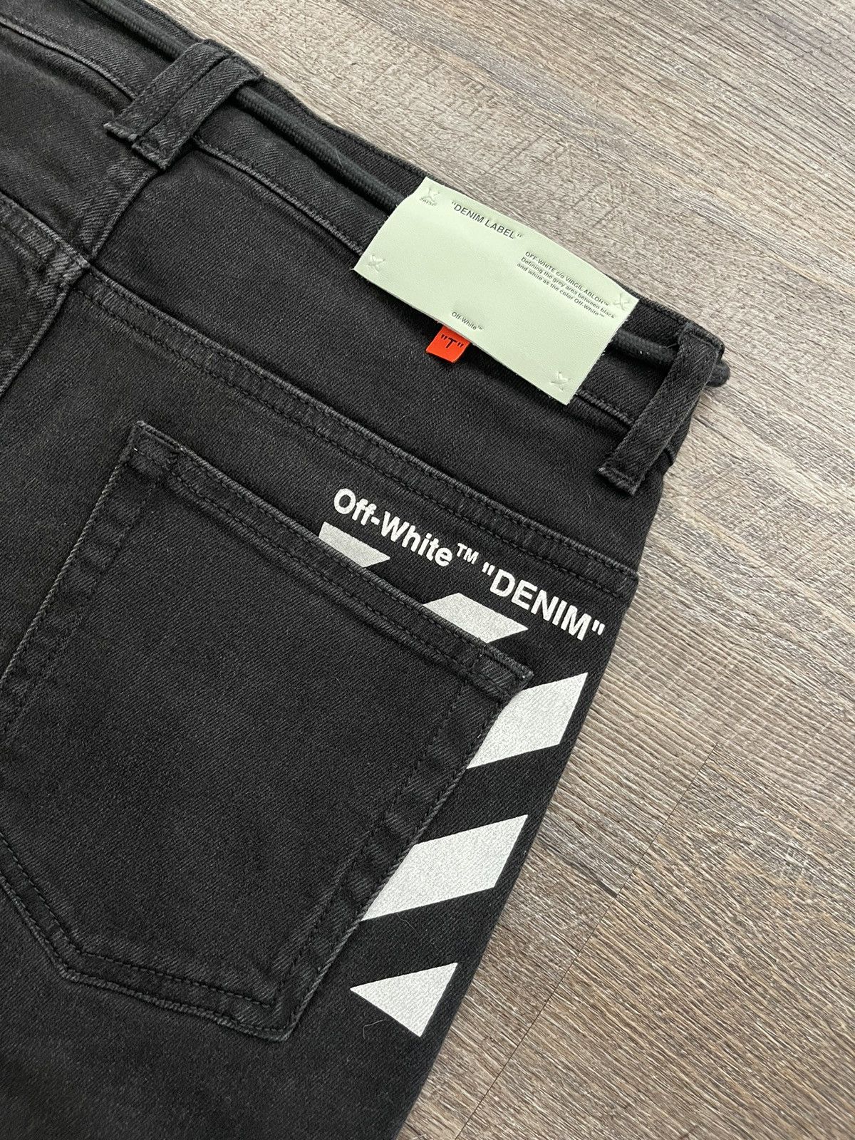 Off-White SS19 Off-White Denim Slim-Fit Jeans Size US 31 - 5 Thumbnail