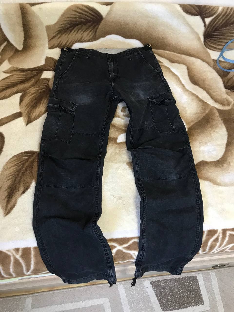 Carhartt 🔥 CARHARTT WIP Cargo Distressed Pants Y2K Thrashed Aviator Size US 32 / EU 48 - 7 Thumbnail