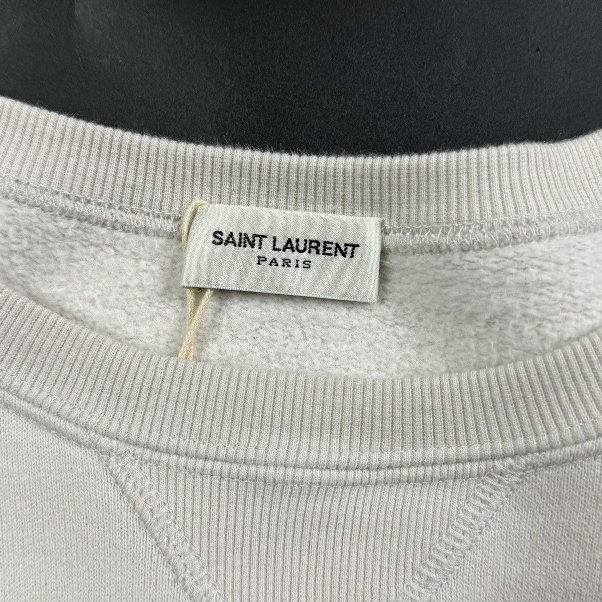 Saint Laurent Paris Saint Laurent Logo Crewneck Size US XL / EU 56 / 4 - 4 Thumbnail