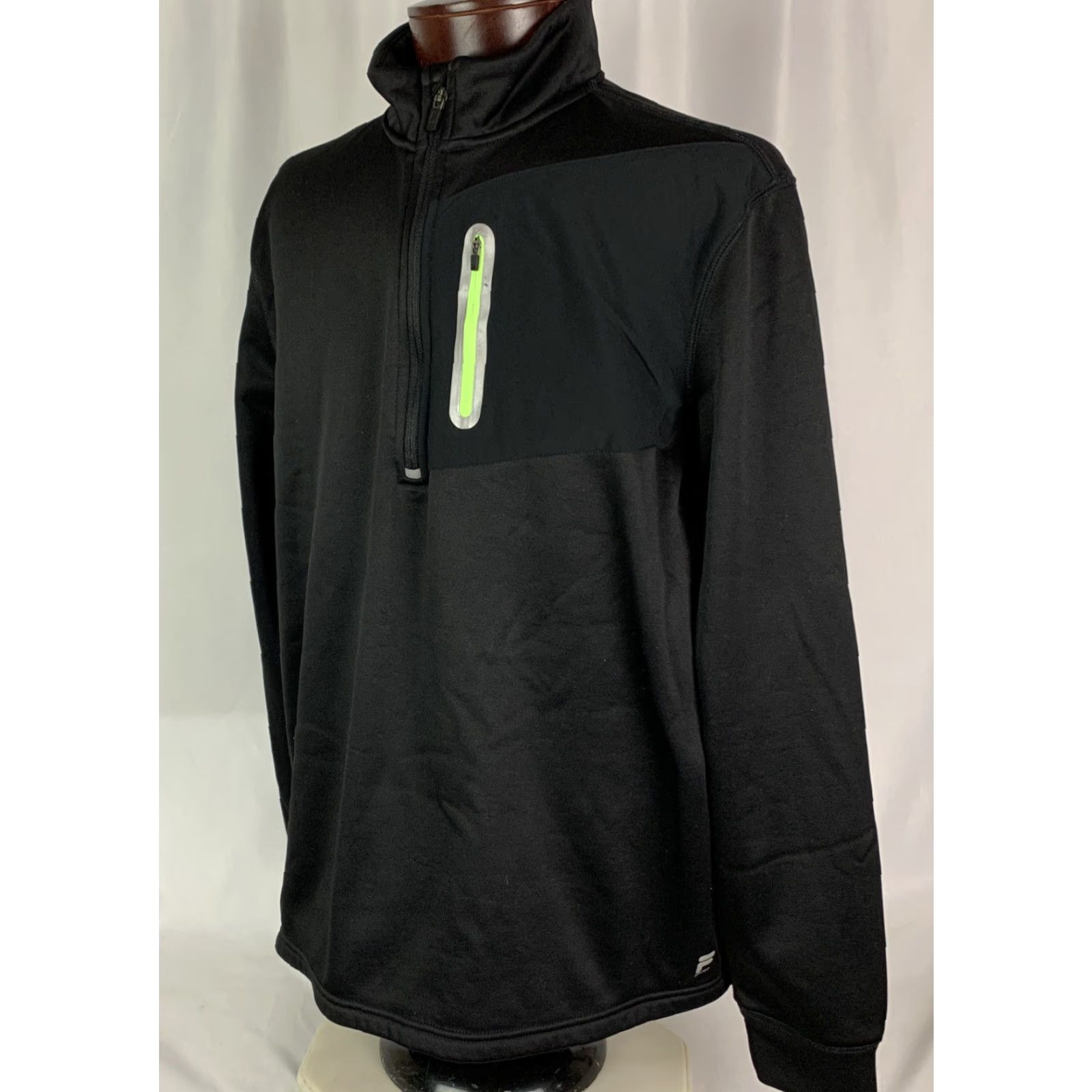 Fila VINTAGE XL Fila Sport Men's Black Fleece Lined Activewear Pullover Top Size US XL / EU 56 / 4 - 3 Thumbnail