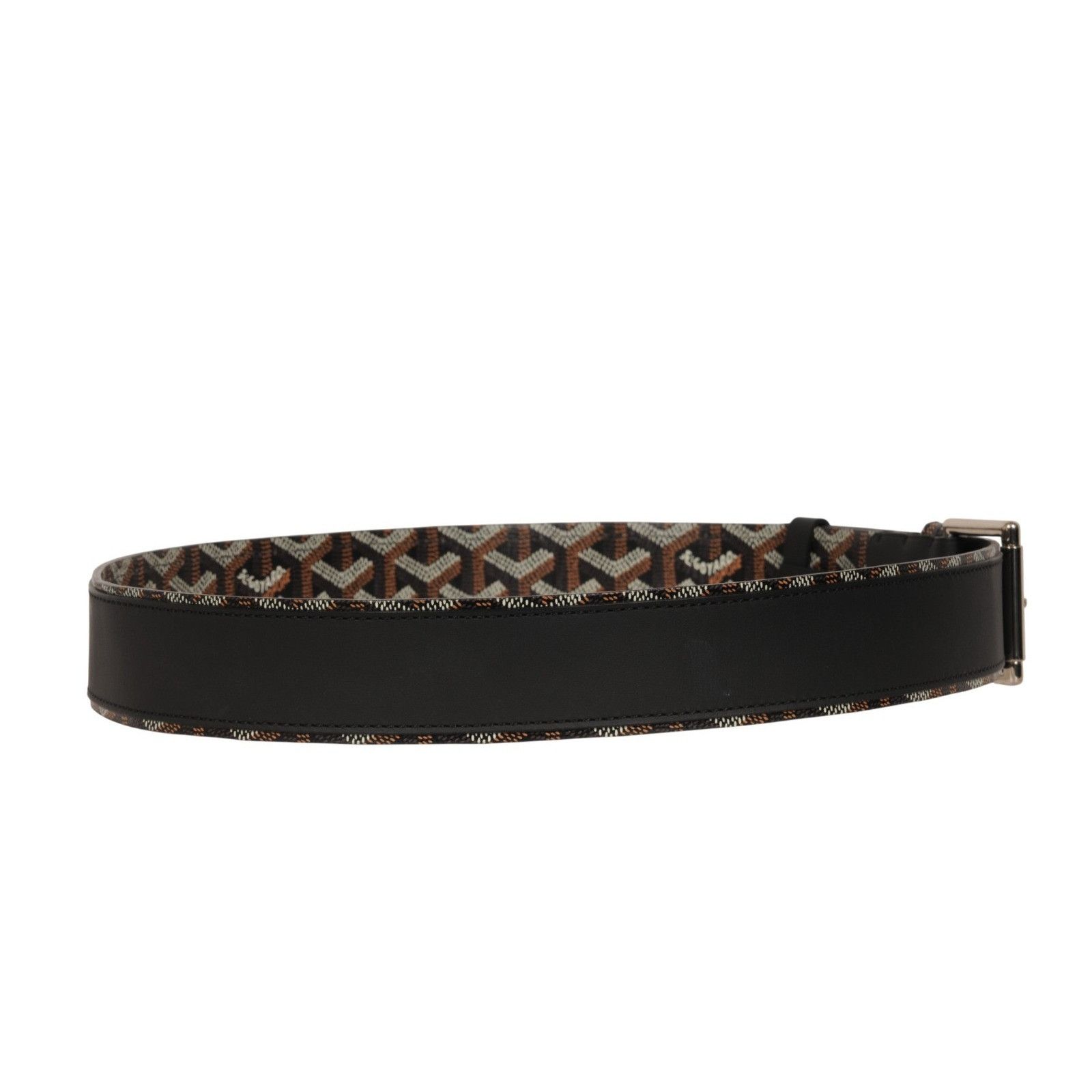 Goyard Florida II Belt 90 29 30 31 Black Brown Goyardine Canvas Size ONE SIZE - 6 Thumbnail