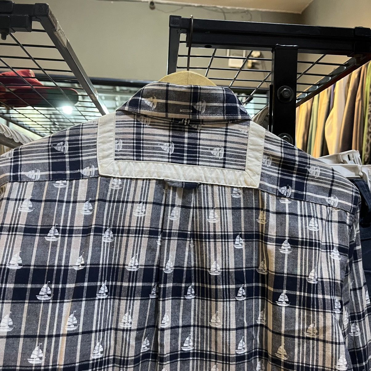 Thom Browne Thom Browne x KOE Plaid shirt with subtle sailboat print ⚓ Size US L / EU 52-54 / 3 - 10 Thumbnail