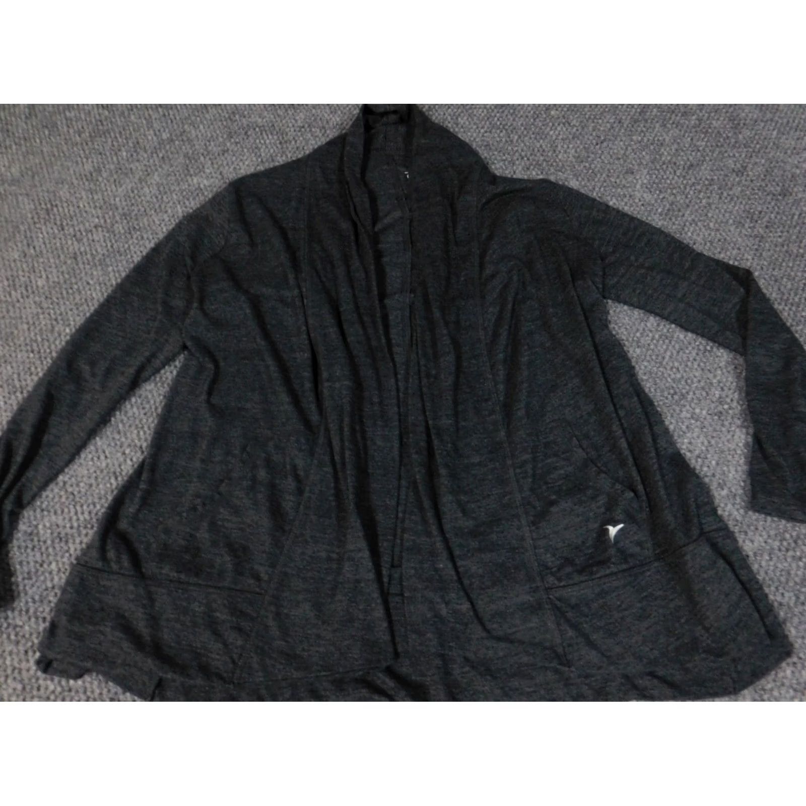Old Navy Old Navy Sweater Womens Small Gray cardigan active open chest Size S / US 4 / IT 40 - 2 Thumbnail