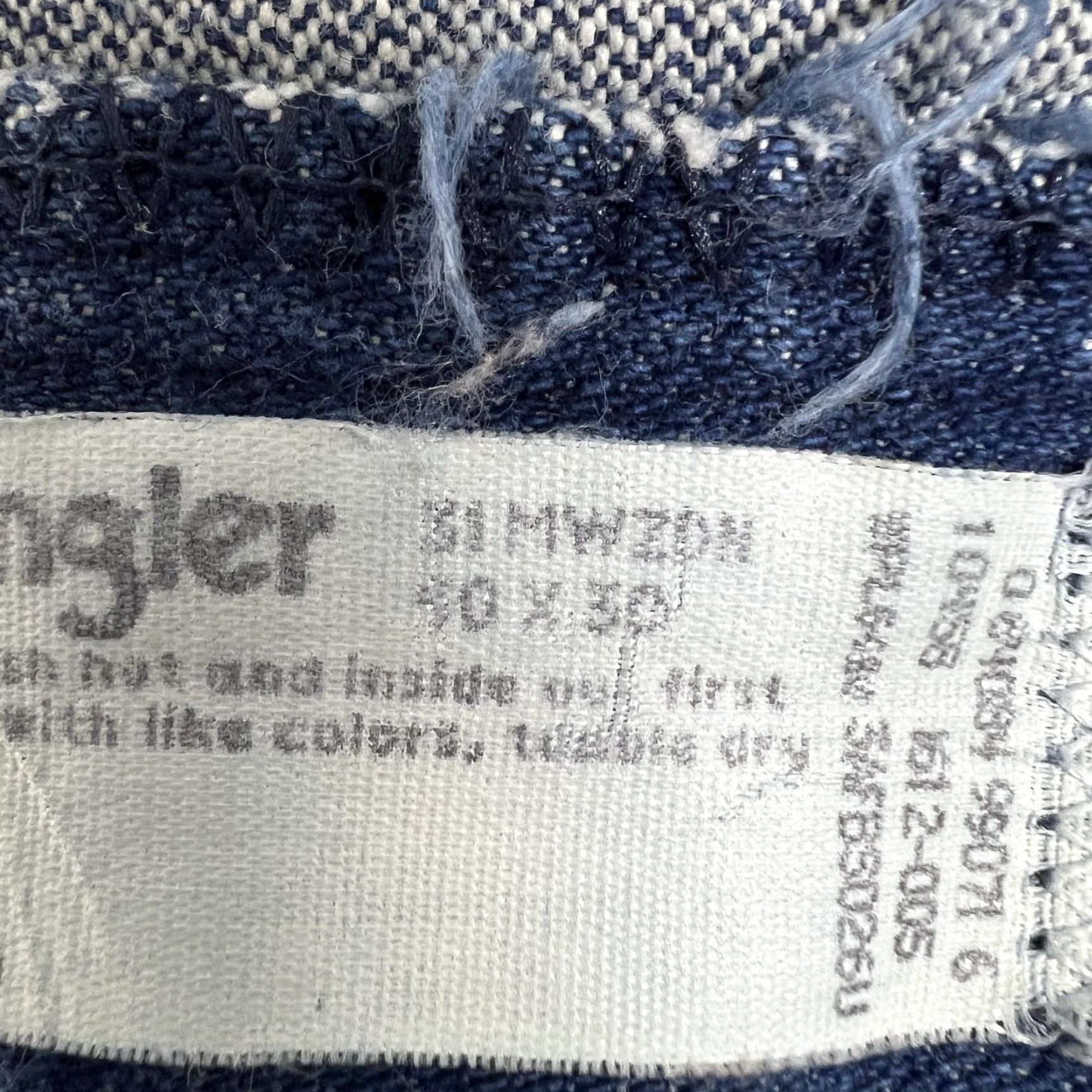 Wrangler VINTAGE Wrangler Jeans Mens 40x32 Blue Straight Denim Pants Made USA 31MWZDN FITS38x30 Size US 40 / EU 56 - 4 Thumbnail