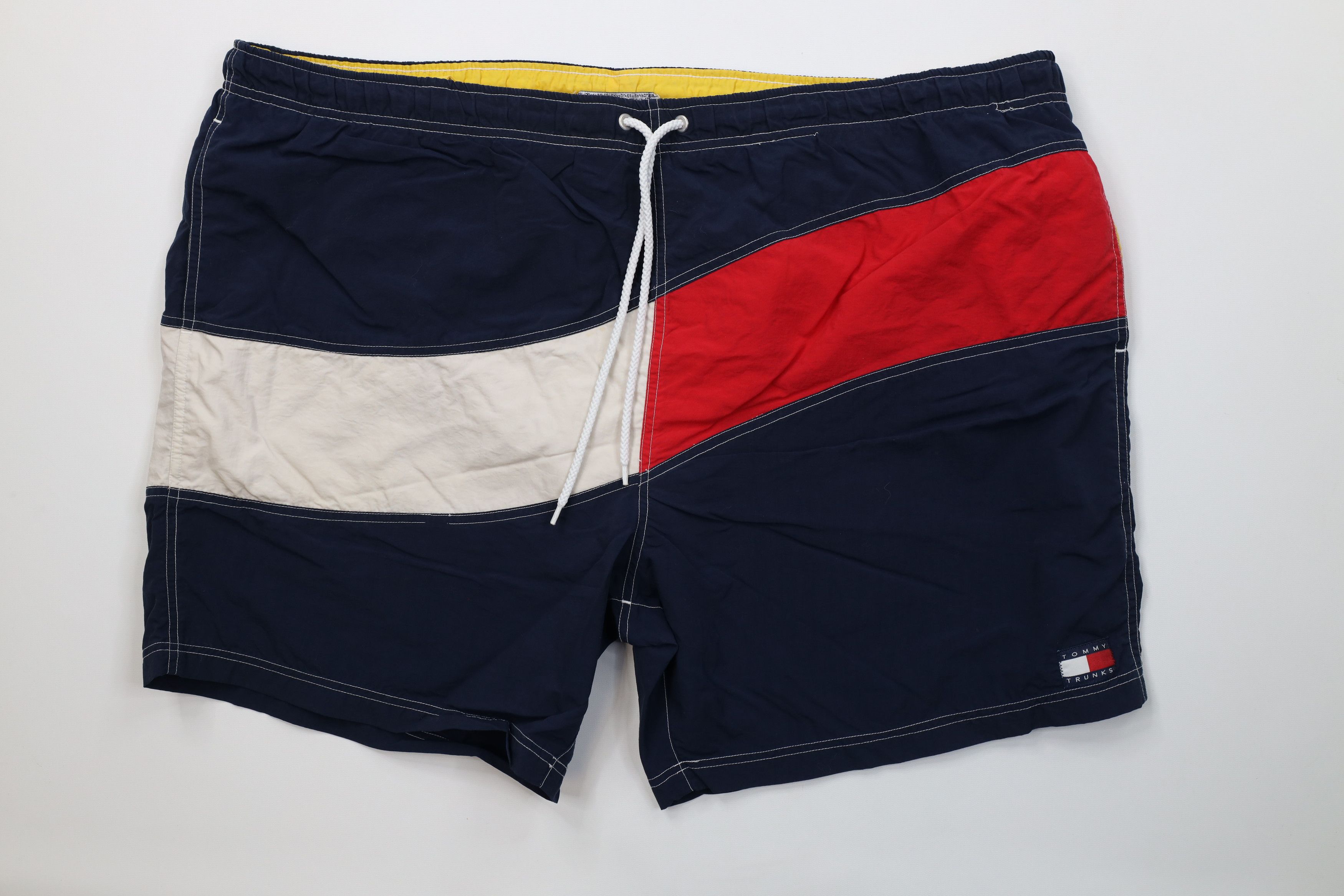 Tommy Hilfiger AS IS Vintage 90s Tommy Hilfiger Lined Shorts Swim Trunks Size US 38 / EU 54 - 1 Thumbnail