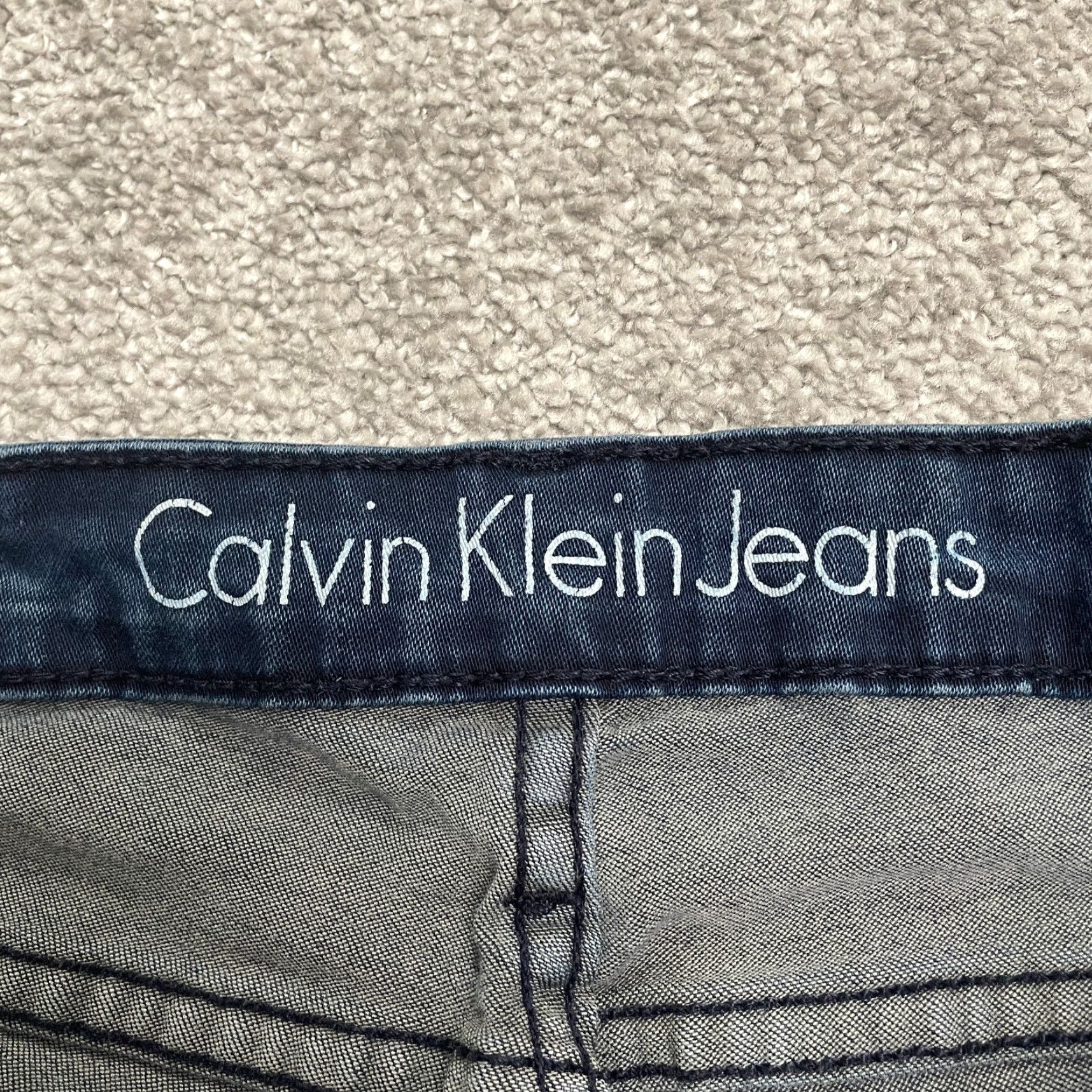 Calvin Klein Calvin Klein Jeans Womens Curvy Skinny Denim Blue Dark Wash 30 32x31.5 Modern Classic USA Designer Curvy Skinny Size 30" / US 8 / IT 44 - 6 Thumbnail
