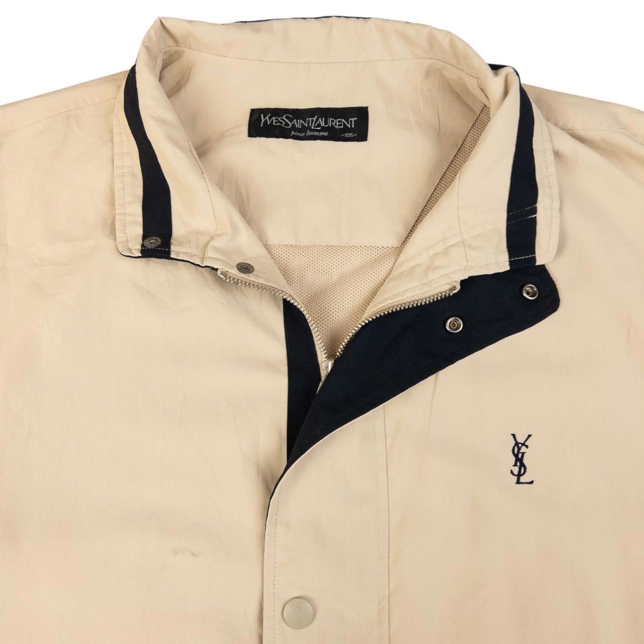Designer Vintage YSL Yves Saint Laurent Zip Up Jacket Size XL Size US XL / EU 56 / 4 - 3 Thumbnail