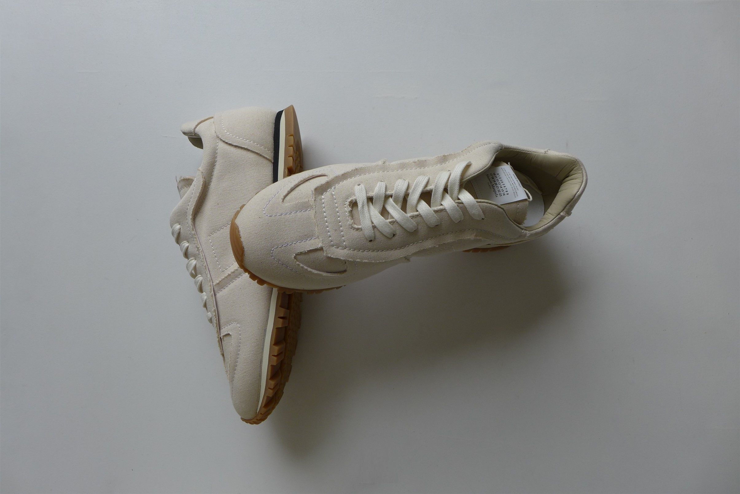 Maison Margiela n/a Margiela Ecru Runner Sneakers Size US 11 / EU 44 - 1 Thumbnail
