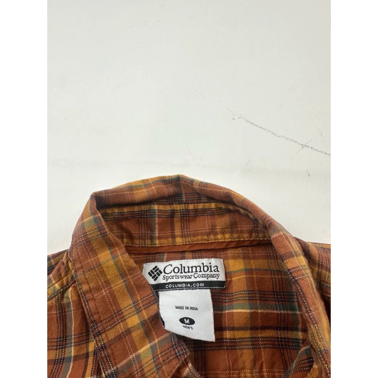 Rusty Columbia Shirt Mens Medium Rust Orange Plaid Long Sleeve Lightweight Flannel Size US M / EU 48-50 / 2 - 4 Thumbnail