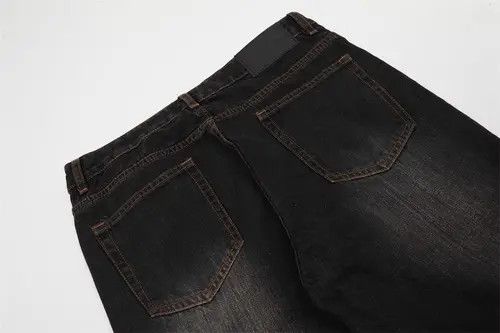 Japanese Brand × Jean Washed distressed men's hippie loose trendy flared jeans Size US 32 / EU 48 - 4 Thumbnail