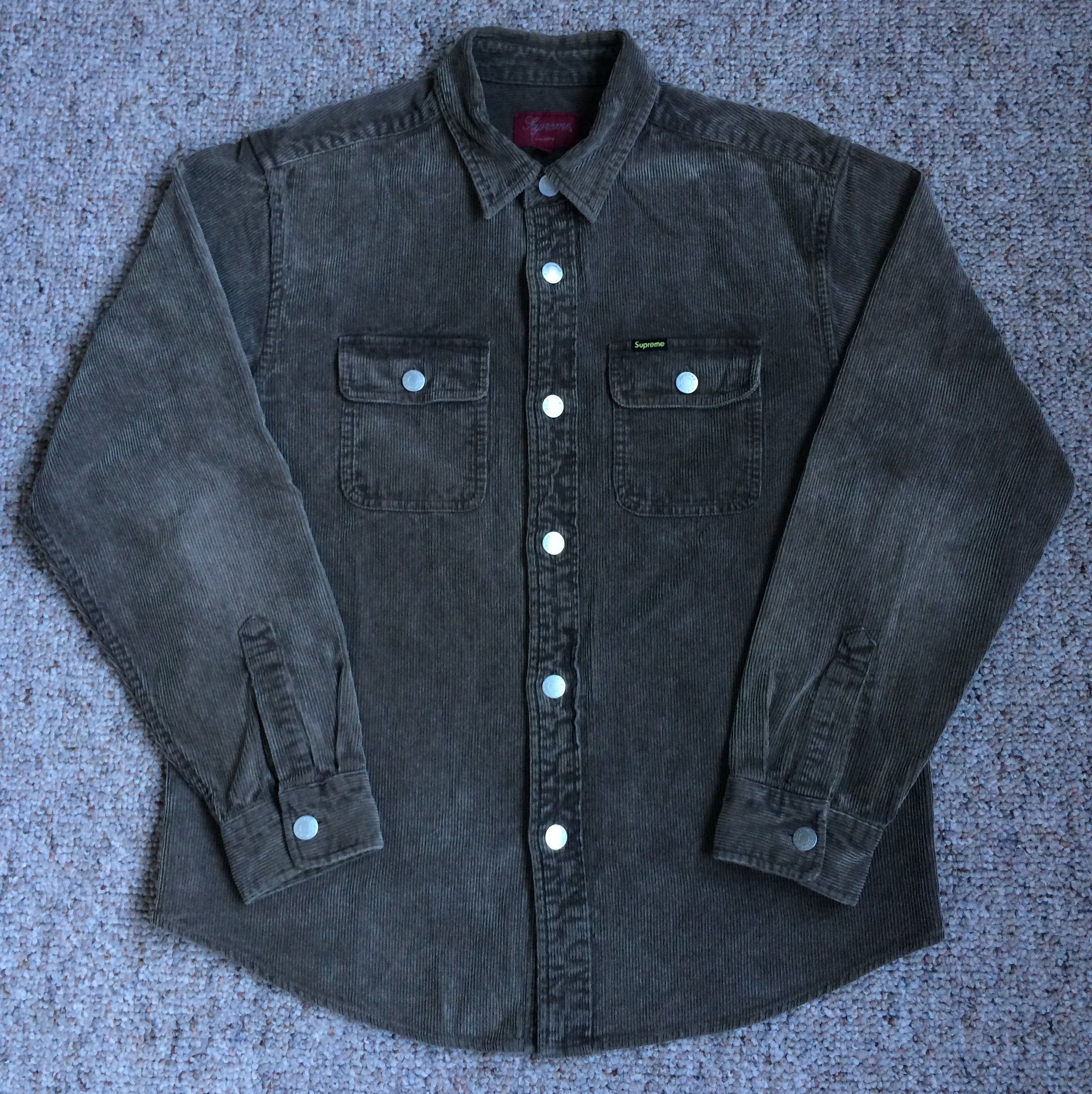 Supreme Supreme Washed Corduroy Shirt | Grailed