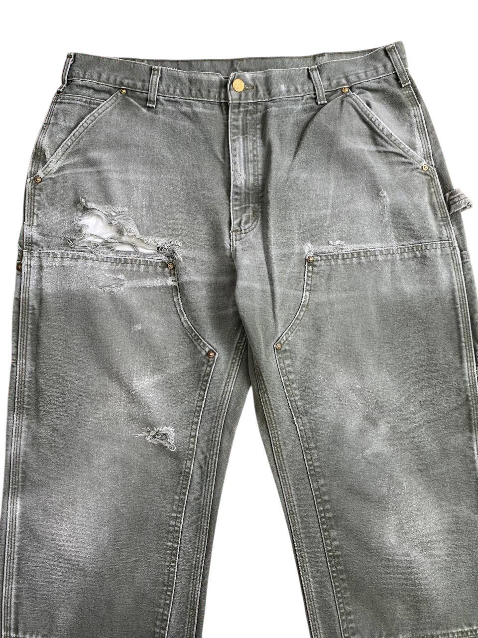 Carhartt Vintage Carharrt USA Distressed Sunfaded Double Knee Size US 38 / EU 54 - 10 Thumbnail