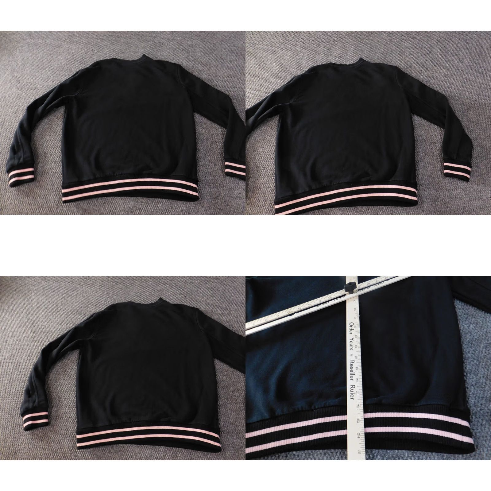 Fila FILA Womens Sweatshirt L Black Crewneck Graphic Pullover Cotton Polyester Knit Logo Classic Regular Sweatshirt Women Size L / US 10 / IT 46 - 8 Thumbnail