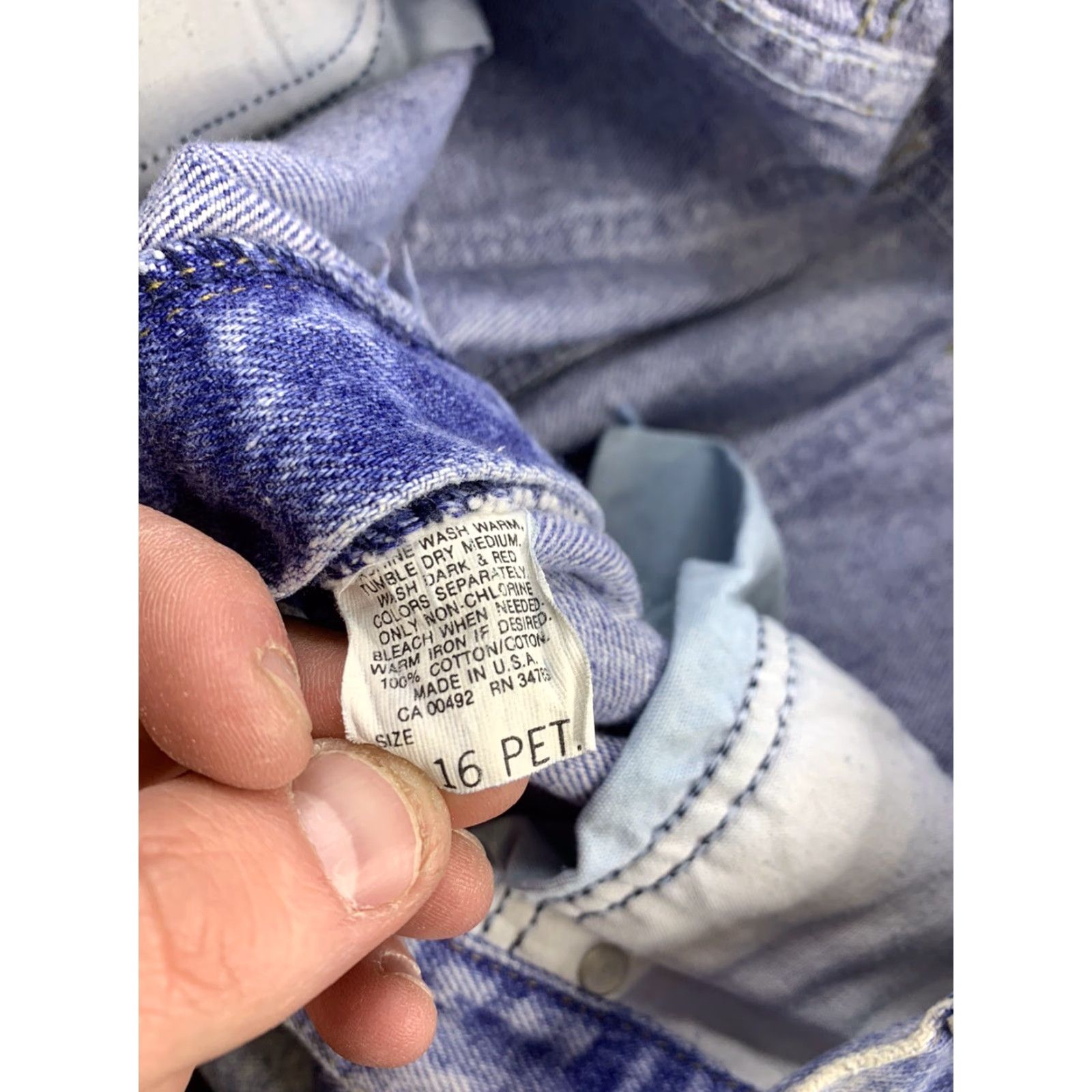 Lee VINTAGE LEE Acid Wash High Rise Jeans Women’s Size 16 USA Size 38" / US 16 / IT 52 - 3 Thumbnail