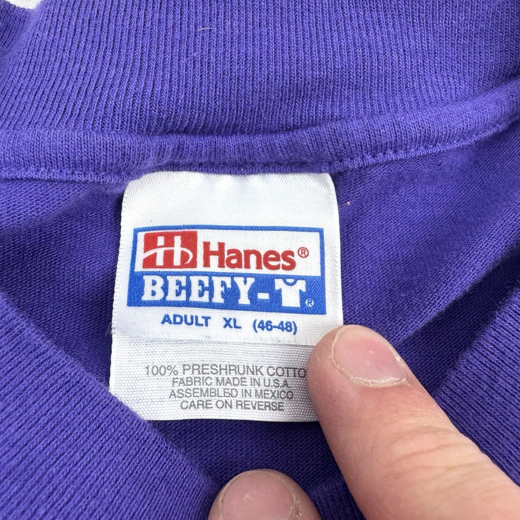 Hanes Vintage, Yes, Vintage Plant Nature T Shirt Adult XL Purple Tensleep Preserve Flower 90s Size US XL / EU 56 / 4 - 5 Thumbnail