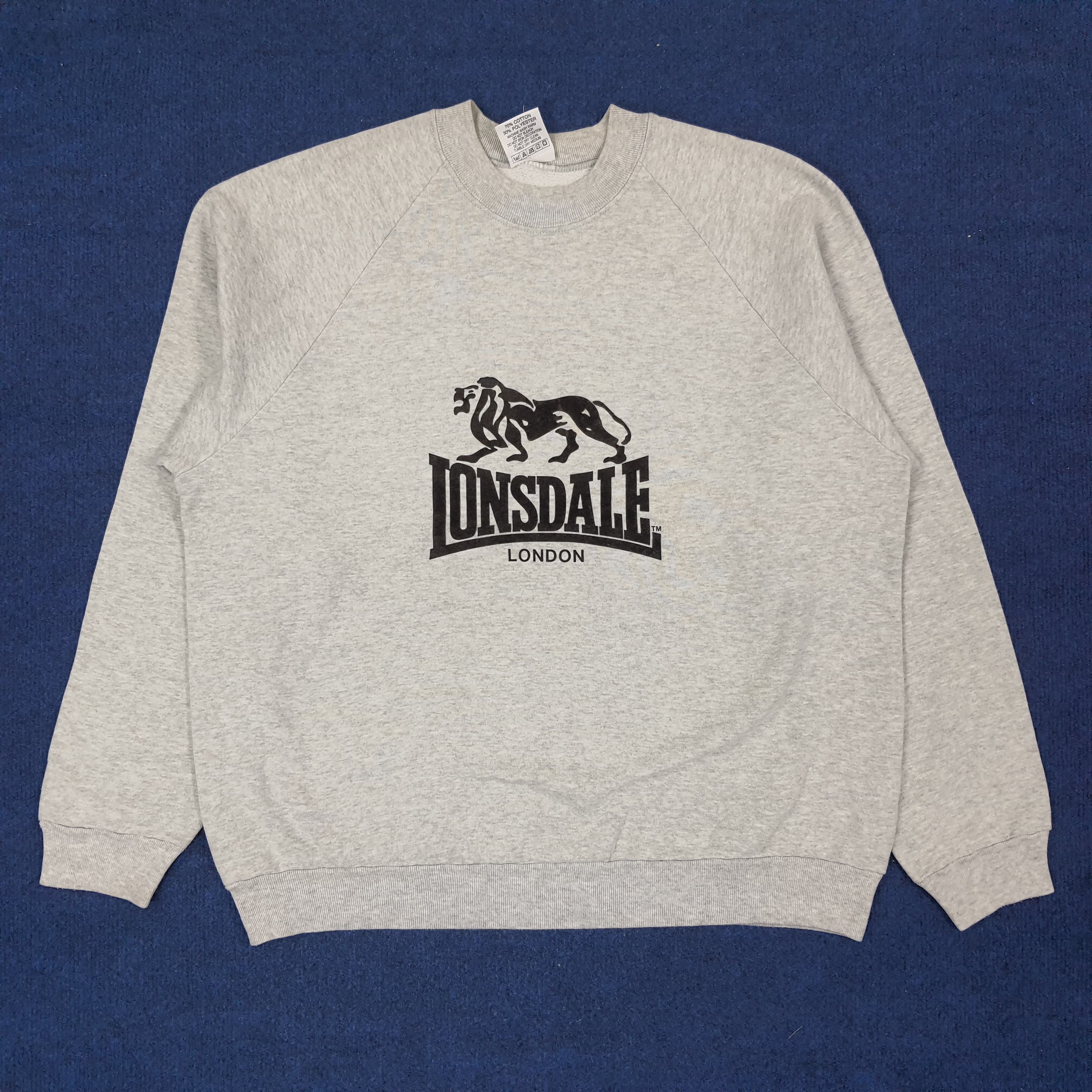 Lonsdale Vintage Lonsdale London MMA Sportswear Sweatshirt C241N3 Size US L / EU 52-54 / 3 - 1 Thumbnail