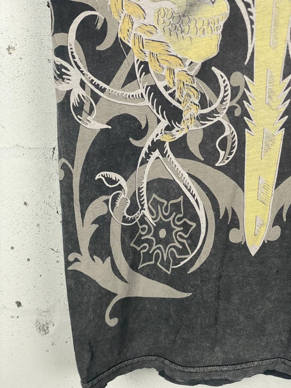 Affliction × JNCO × Vintage Crazy Vintage Y2K Affliction Style Cross T Shirt Grunge Size US L / EU 52-54 / 3 - 7 Thumbnail