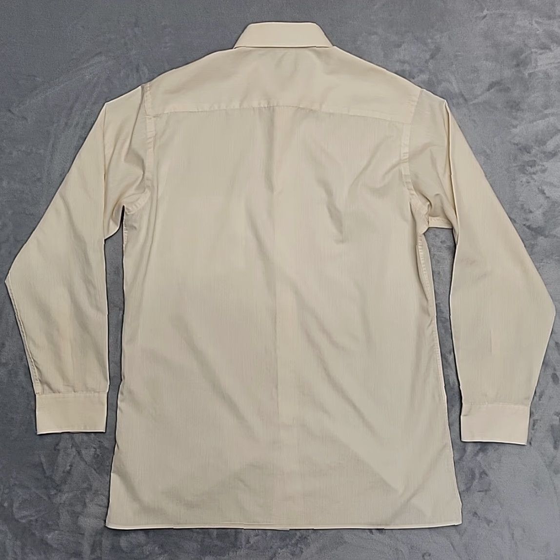 Vintage VINTAGE Damon Silcron Dress Shirt Mens 16 32/33 Yellow Dacron Blend Retro Office Button-Up Long Sleeve Collared Mens Regular XS? Size 42R - 7 Thumbnail