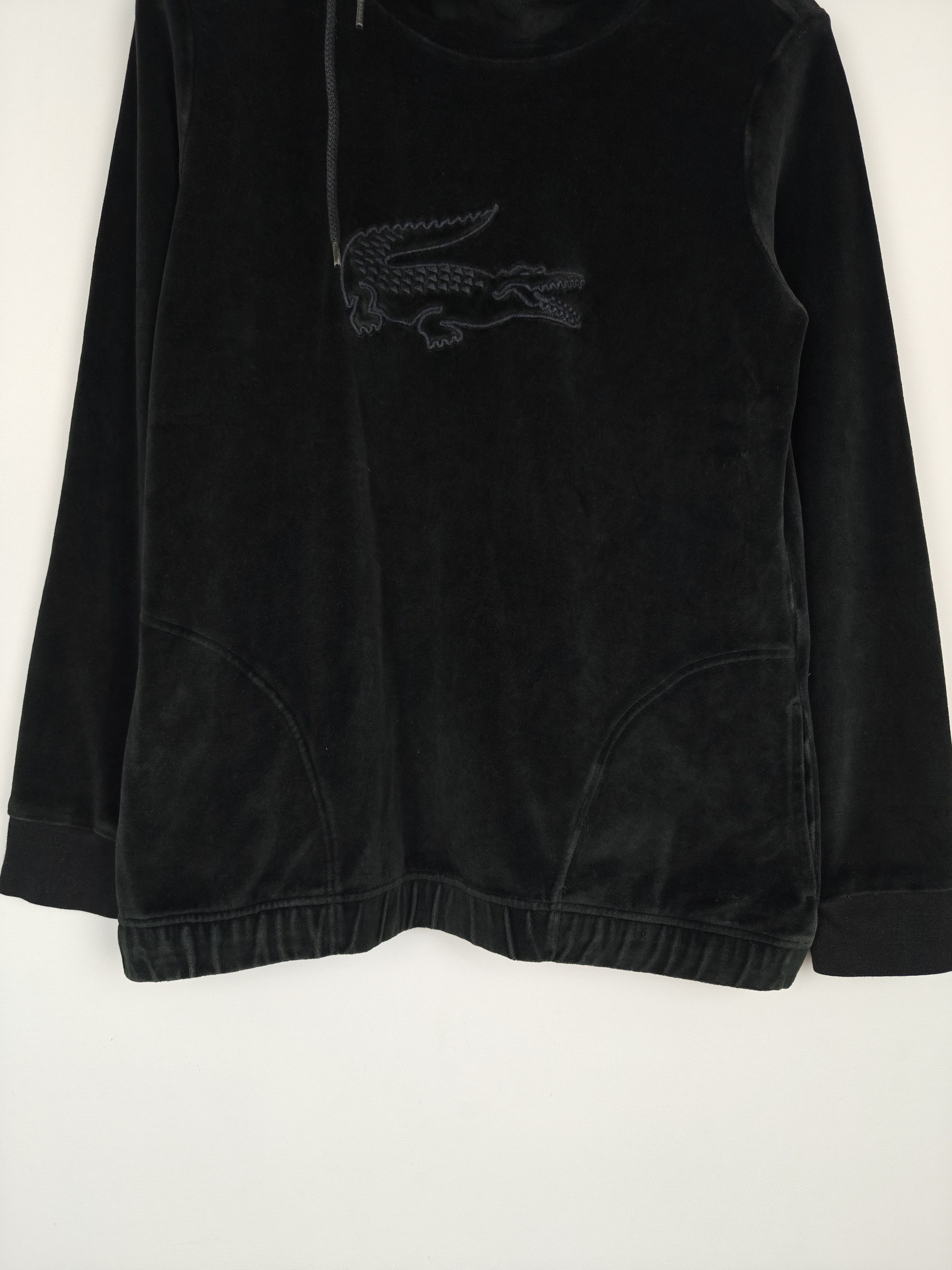 Lacoste Lacoste Sport Velour Sweatshirt Pullover High Neck Black M Size M / US 6-8 / IT 42-44 - 3 Thumbnail