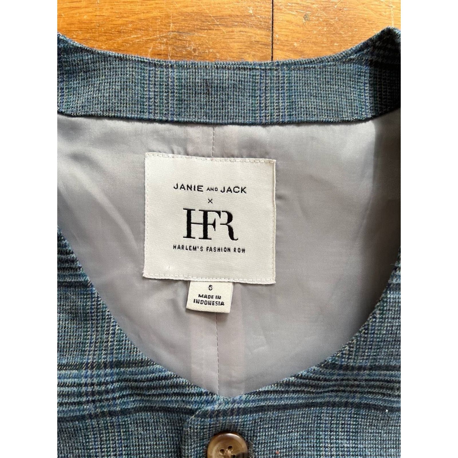 & Other Stories JANIE and Jack RICHFRESH PLAID SUIT VEST Blue 6 A000956 Size 26 - 8 Thumbnail