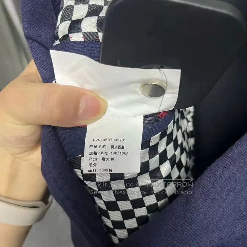 Moschino Moschino Men's Blue Cotton Blazer . Size US XL / EU 56 / 4 - 5 Thumbnail