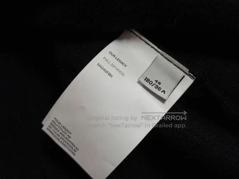 Our Legacy Our Legacy Black zipper sweater jacket Size US M / EU 48-50 / 2 - 5 Thumbnail