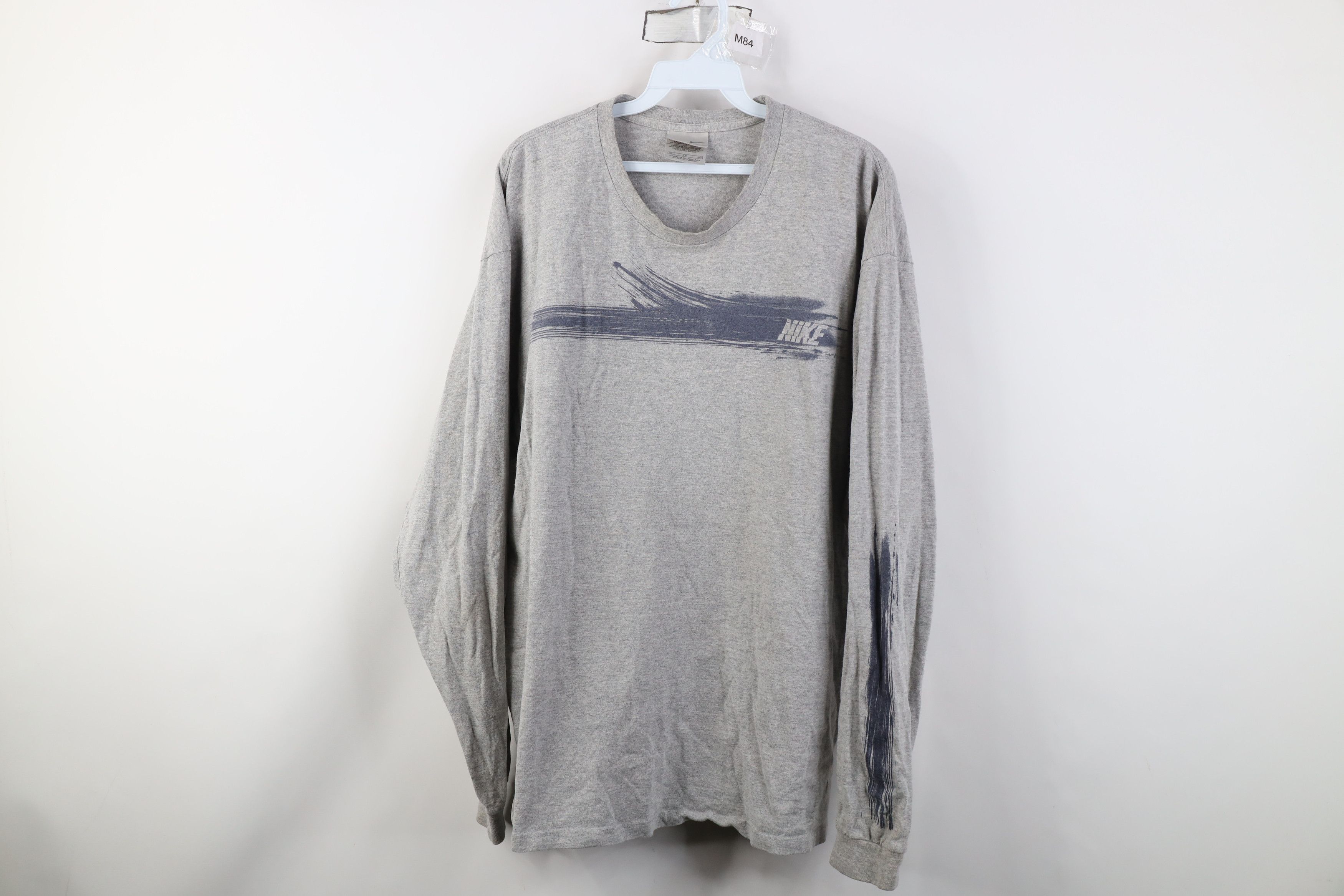 Nike Vintage Y2K Nike Spell Out Paint Streak Long Sleeve T-Shirt Size US XL / EU 56 / 4 - 1 Thumbnail