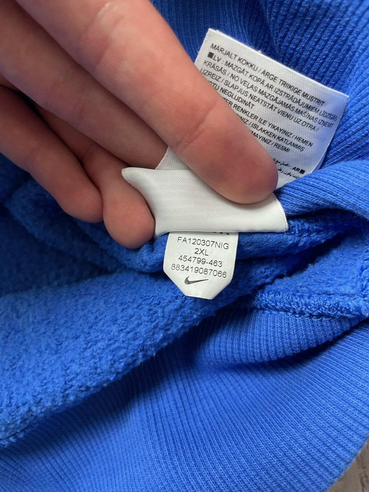 Nike × Vintage Vintage Nike Everton soccer hoodie size XXL logo rare Size US XXL / EU 58 / 5 - 10 Thumbnail