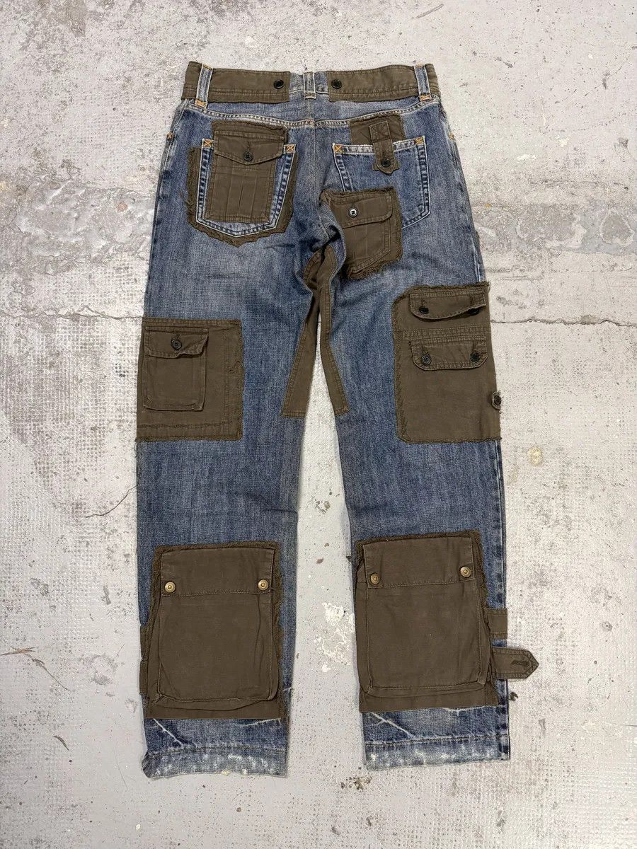 Dolce & Gabbana FW2005 Dolce & Gabbana Hybrid Khaki Multi-Pocket Cargo Denim Pants Size US 32 / EU 48 - 6 Thumbnail