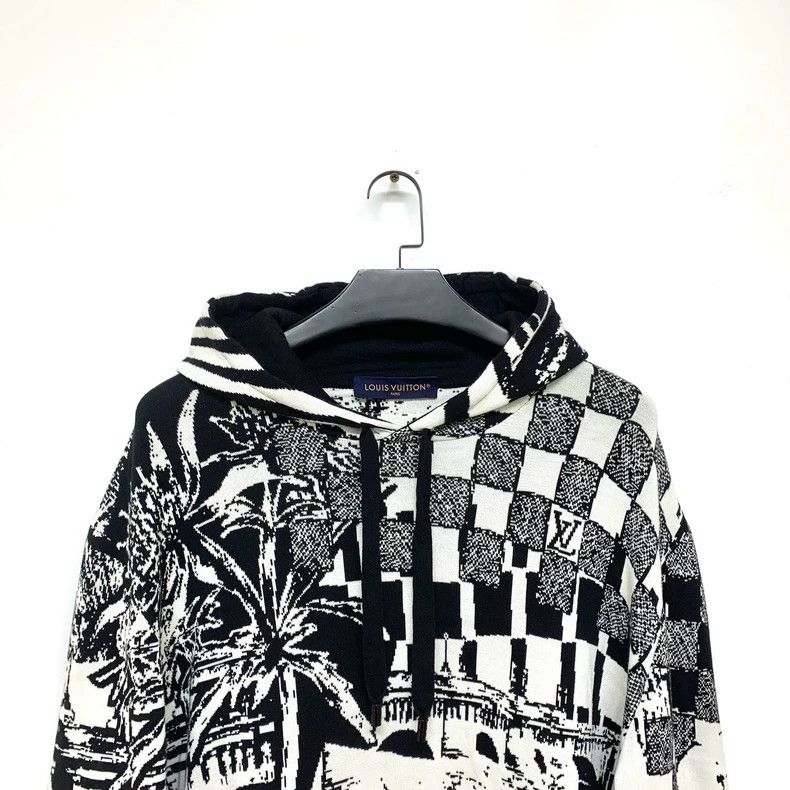 Louis Vuitton Louis Vuitton size 5l Black and white puzzle sweatshirt 250 Size US XXL / EU 58 / 5 - 8 Thumbnail