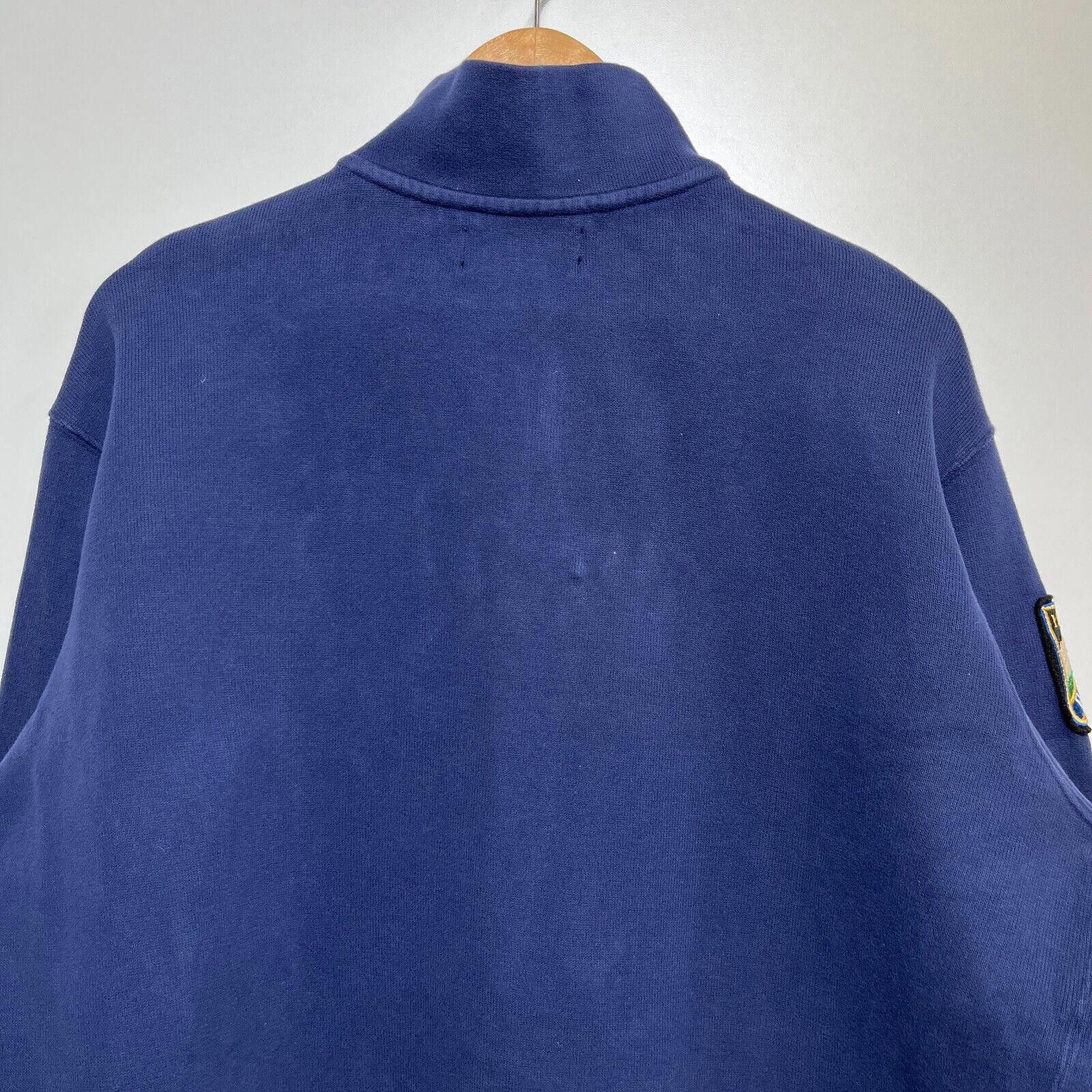 Polo Ralph Lauren × Vintage Vintage 90s Polo Ralph Lauren Quarter Zip Sweatshirt XL Size US 36 / EU 52 - 11 Thumbnail