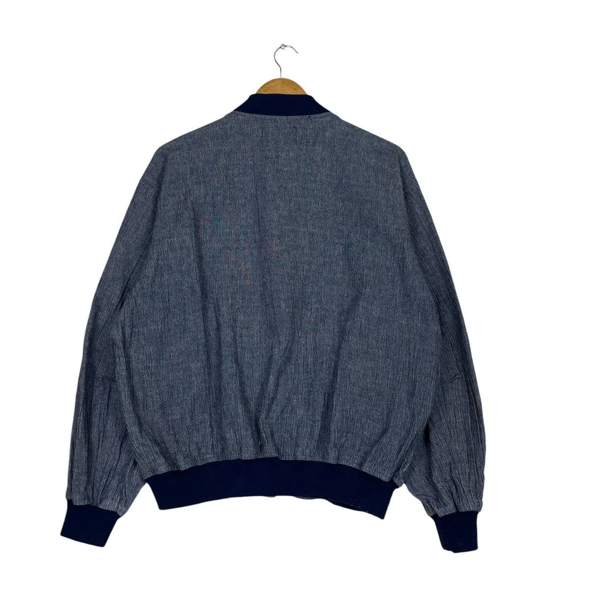 Designer × Japanese Brand × Yohji Yamamoto 💥90s GIRA POUR HOMME JAPAN LINEN BOMBER Size US M / EU 48-50 / 2 - 12 Thumbnail