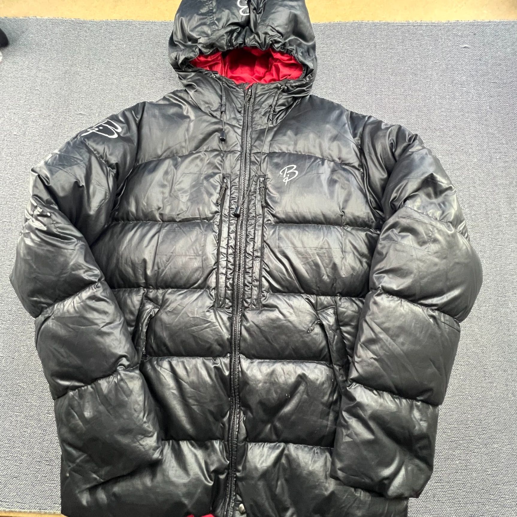 Vintage Bjorn Daehlie US Ski Team Goose Down Jacket Mens Medium Hooded XC Black Jacket Size US M / EU 48-50 / 2 - 2 Thumbnail