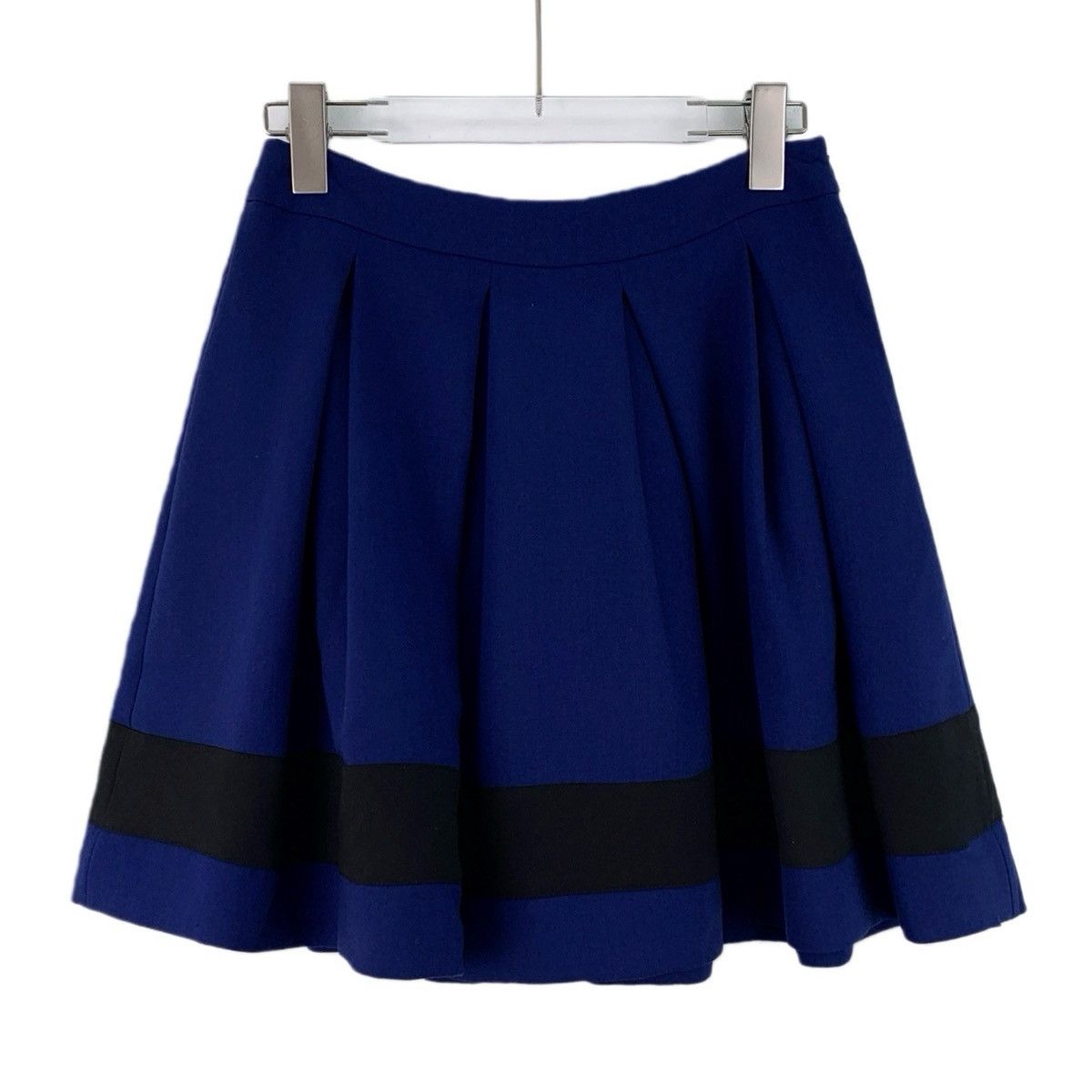 Moschino Moschino Dark Blue Pleated Mini Skirt K26WX Size 26" / US 2 / IT 38 - 1 Thumbnail