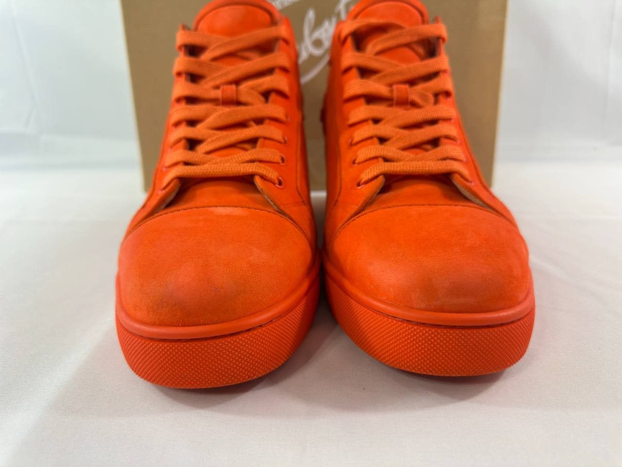 Christian Louboutin Christian Louboutin Louis Orlato Flat Sneakers Orange Suede Size US 11 / EU 44 - 5 Thumbnail