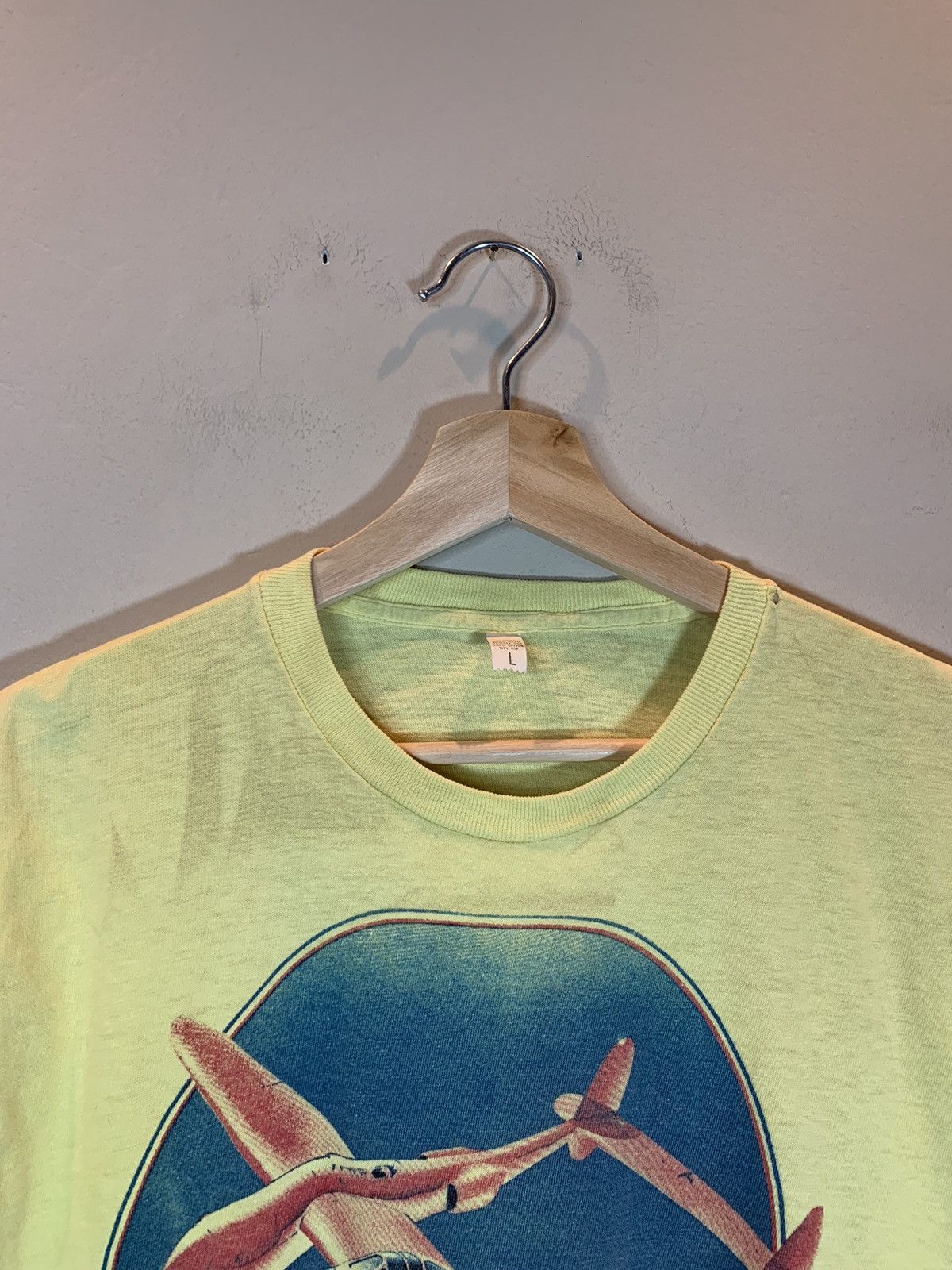 Vintage RARE* Vintage 1973 Kelley Mouse Airplane Single Stitch Shirt Size US L / EU 52-54 / 3 - 8 Thumbnail